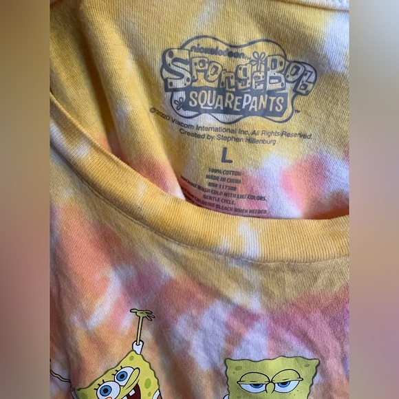 Tie-Dye SpongeBob Tee Shirt - Picture 5 of 5